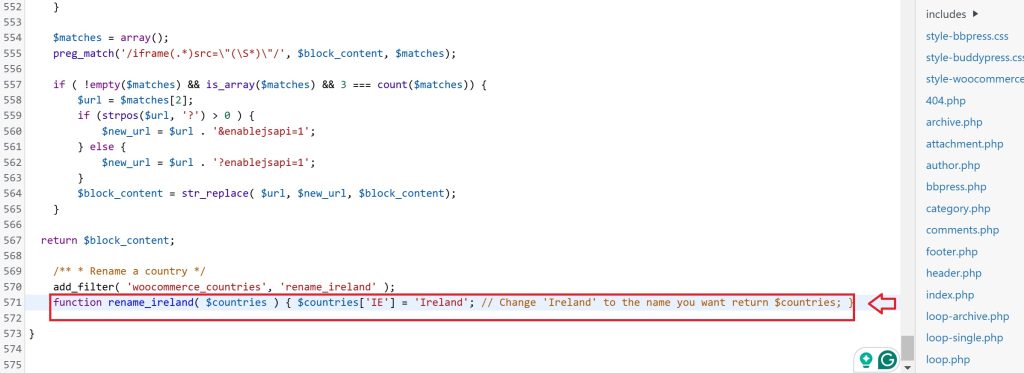 Rename Countries in WooCommerce