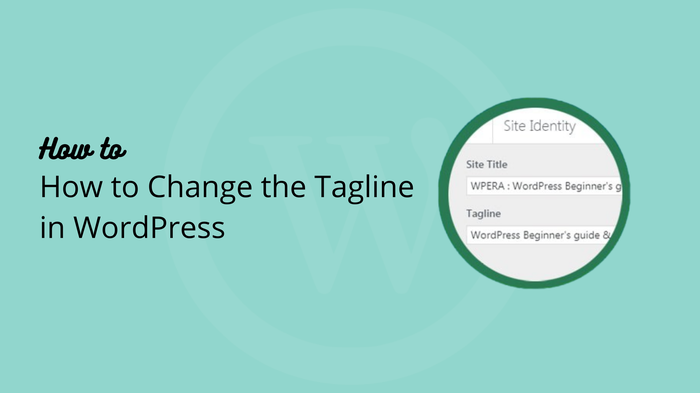 How to Change ‘Just Another WordPress Site’ Tagline