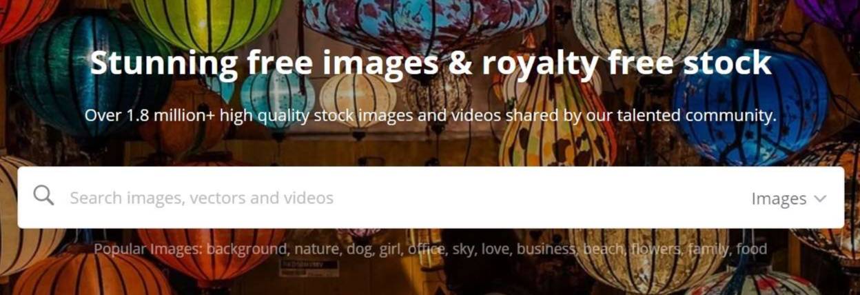Pixabay website screenshot