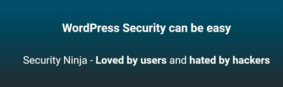 security ninja wp main page