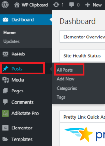 Go To All Posts in WordPress