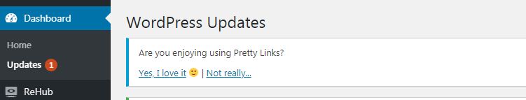 picture showing dashboard to update navigation