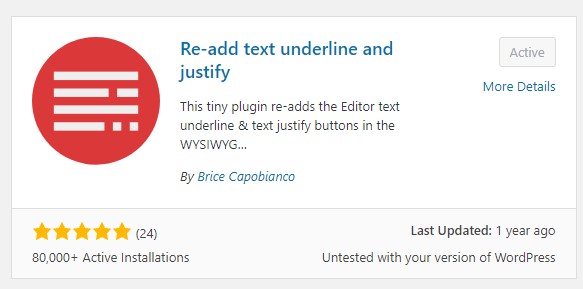 re-add underline and justify button plugin logo