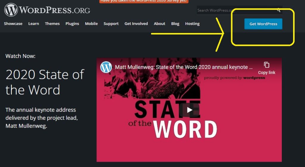 downloading WordPress