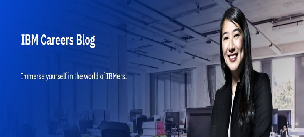 homepage of the IBM careers blog