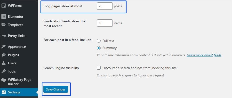 how to limit no. of posts in WordPress