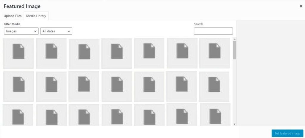 no image is appearing in library