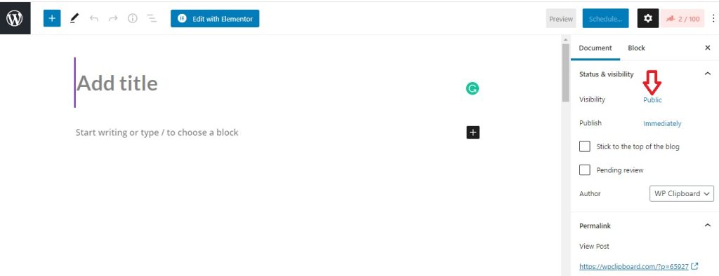 password protect individual posts