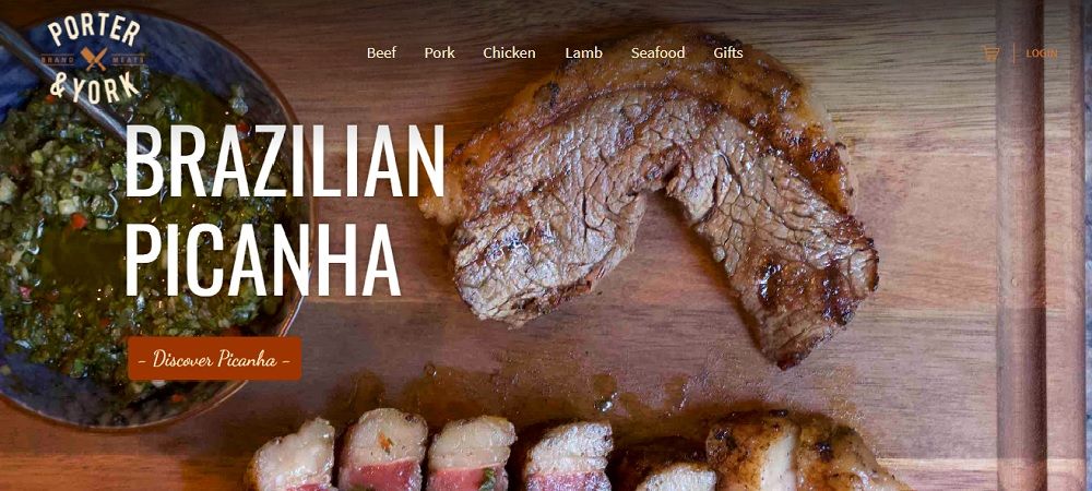 homepage of Porter and York