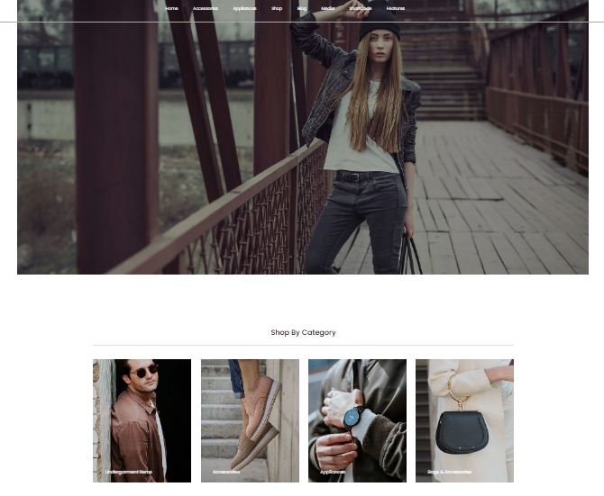 shopinia minimalist design