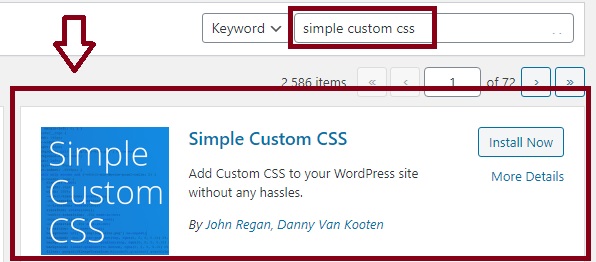 this is the logo of plugin called Simple Custom CSS
