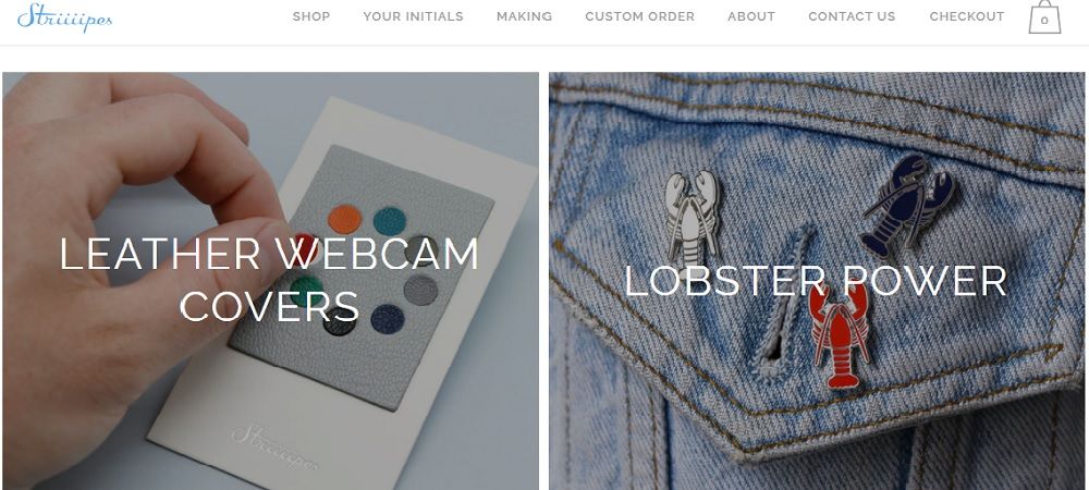 homepage of the Striiiipes