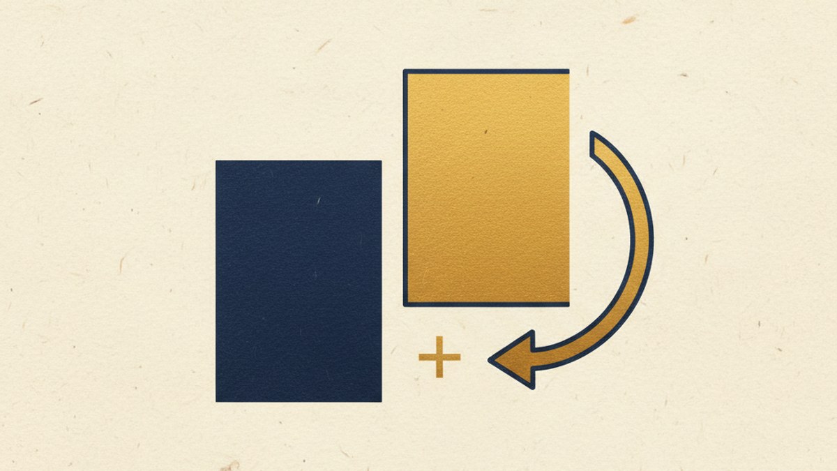 Two page icons with a copy arrow between them, representing a duplicate action